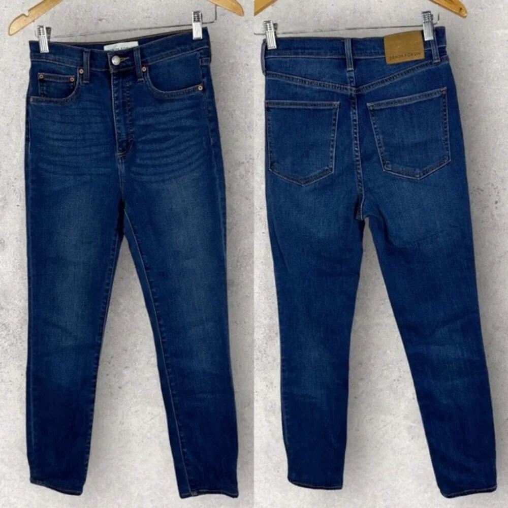 Aritzia Denim Forum The Lola High Rise Skinny Jeans Size 27 Lyocell Stretch Blue - Picture 5 of 15